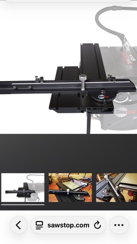 Sawstop sliding crosscut table - sliding,