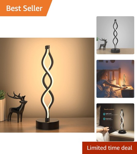 Black infinity spiral - spiral, led
